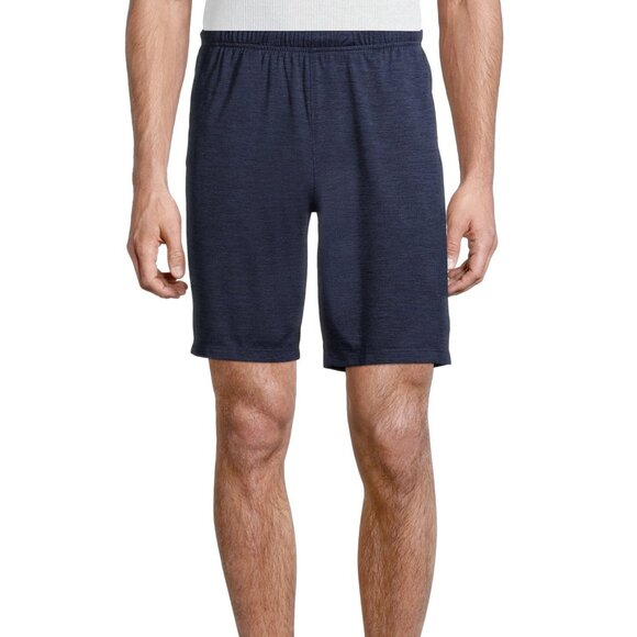 AL1VE Men’s 9" Workout Shorts – Indigo Ink Heather, Large, Moisture-Wicking - Picture 1 of 1